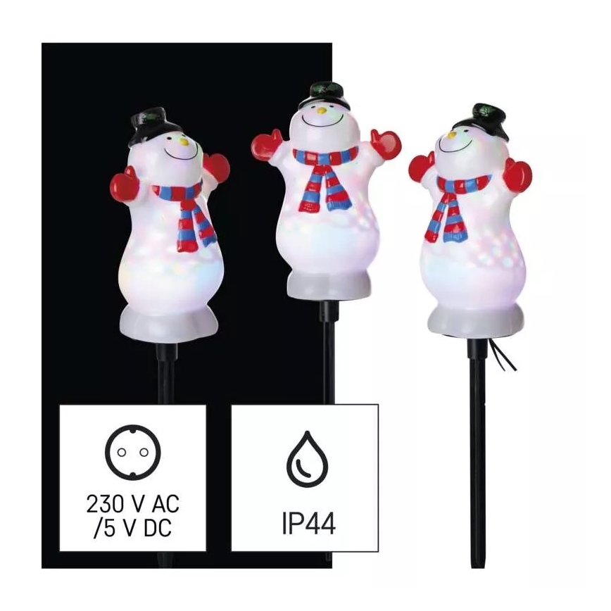 LED RGB Vánoční venkovní dekorace LED/5W/5/230V IP44