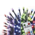 LED RGB Vánoční venkovní řetěz 120xLED/72 módů 15m IP44 + dálkové ovládání