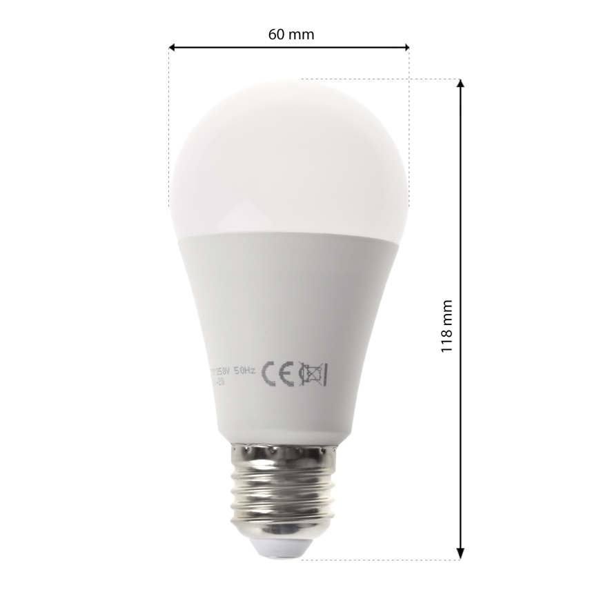 LED RGB žárovka s dálkovým ovladačem BULB E27/9W/230V 2700K