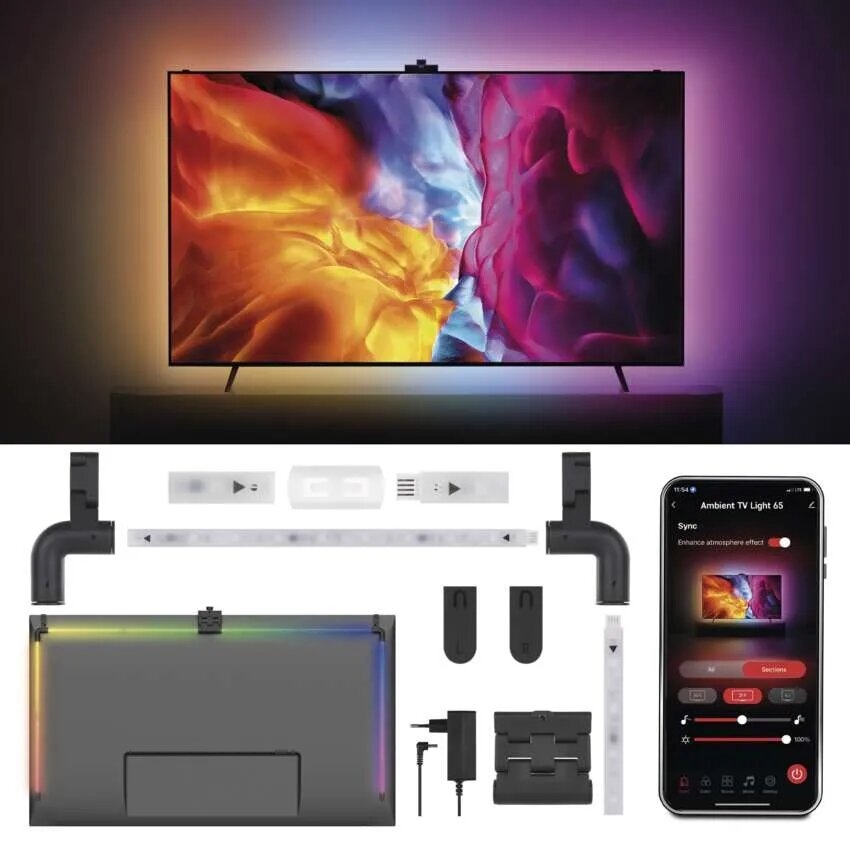 LED RGBIC Pásek pro TV GoSmart LED/24W/230V 65“