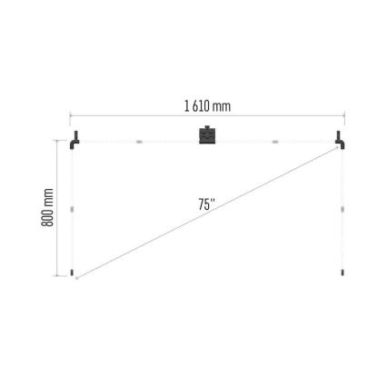 LED RGBIC Pásek pro TV GoSmart LED/24W/230V 75“