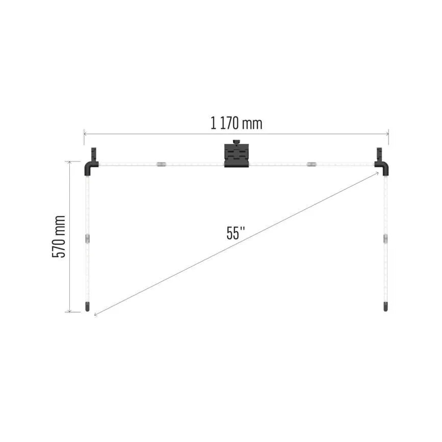 LED RGBIC Stmívatelný pásek pro TV GoSmart LED/24W/230V 55“