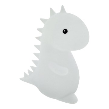 LED RGBW Dětská dotyková lampa LED/1W/5V USB 1200 mAh dinosaur