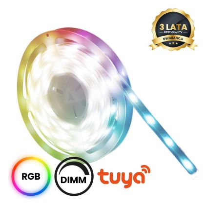 LED RGBW Koupelnový stmívatelný pásek LED/12,5W/12V IP65 5m Wi-Fi Tuya