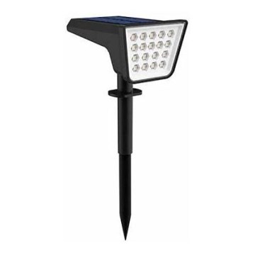 LED RGBW Solární svítidlo se senzorem LED/3,7V IP54 1200 mAh černá
