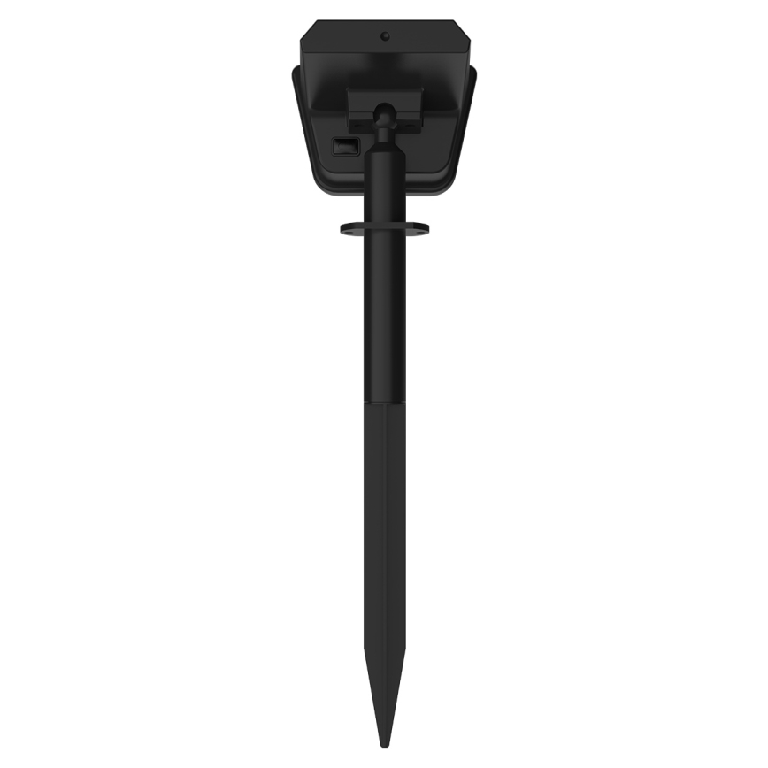 LED RGBW Solární svítidlo se senzorem LED/3,7V IP54 1200 mAh černá