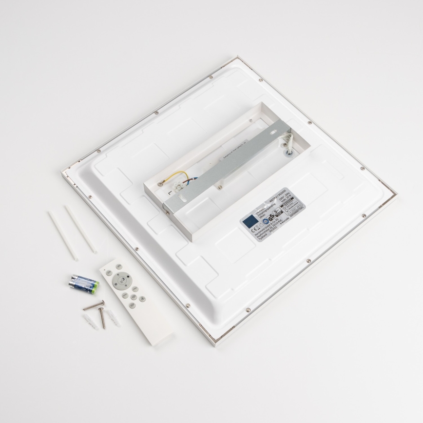 LED RGBW Stmívatelný přisazený panel LED/22W/230V 2700-6500K 29,5x59,5 cm bílá + dálkové ovládání