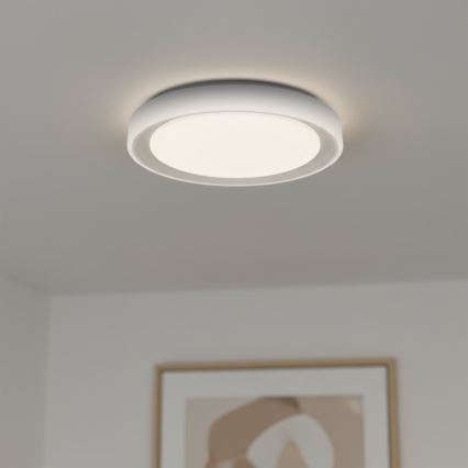 LED RGBW Stmívatelné stropní svítidlo MELO LED/36W/230V 3000-6000K pr. 39 cm bílá + dálkové ovládání