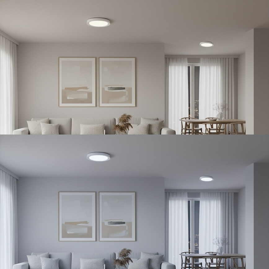 LED RGBW Stmívatelné stropní svítidlo MELO LED/36W/230V 3000-6000K pr. 39 cm bílá + dálkové ovládání