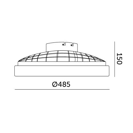 LED RGBW Stmívatelné stropní svítidlo s ventilátorem VENTELUX LED/48W/230V 3000/4000/6500K pr. 48,5 cm černá + dálkové ovládání