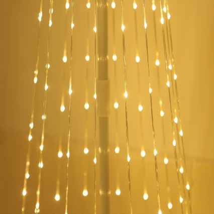 LED RGBW Stmívatelná venkovní vánoční dekorace LED/4W/230V 180 cm IP44 stromek + dálkové ovládání