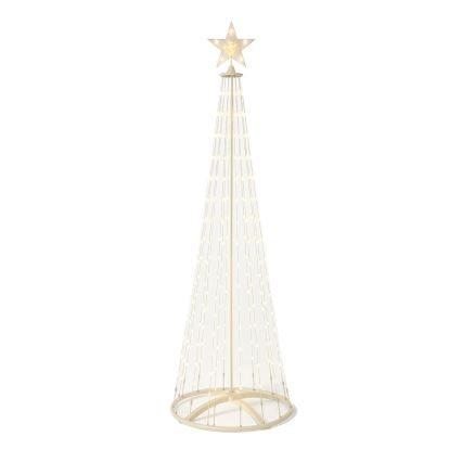 LED RGBW Stmívatelná venkovní vánoční dekorace LED/4W/230V 180 cm IP44 stromek + dálkové ovládání