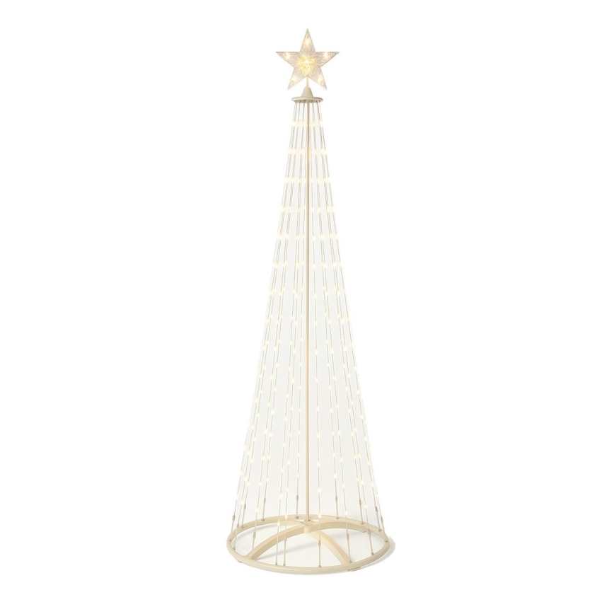 LED RGBW Stmívatelná venkovní vánoční dekorace LED/4W/230V 180 cm IP44 stromek + dálkové ovládání