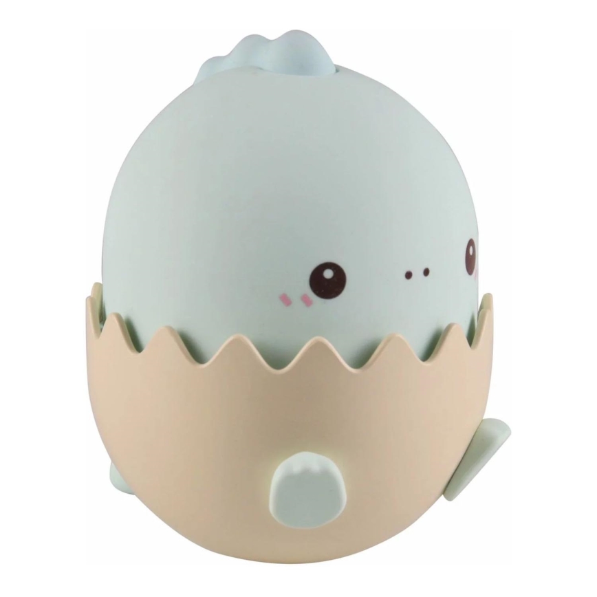 LED RGBW Stmívatelná dětská dotyková lampa BABY DINO LED/0,75W/5V USB 1200 mAh modrá