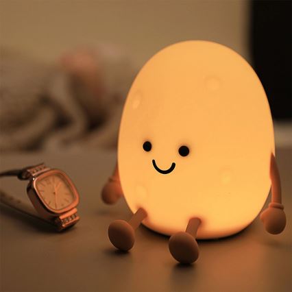 LED RGBW Stmívatelná dětská dotyková lampa POTATO LED/2W/5V USB 1200 mAh brambora