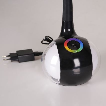 LED RGBW Stmívatelná dotyková stolní lampa COSMOS LED/6,5W/230V černá