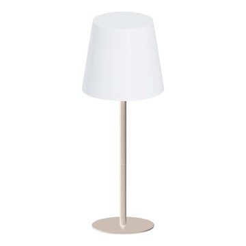 LED RGBW Stmívatelná dotyková venkovní stolní lampa LUCIA LED/2W/5V 1800/2700/6500K 3600 mAh IP44 béžová