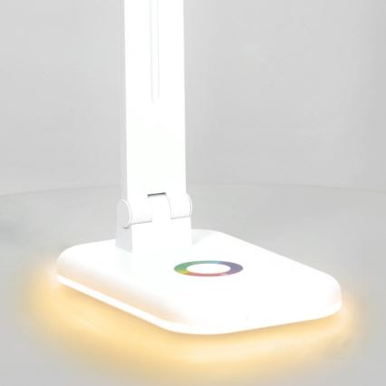 LED RGBW Stmívatelná stolní lampa NOBLITE LED/7W/5V 3000/4000/6500K bílá