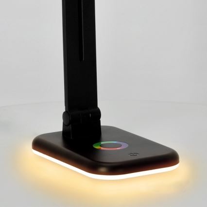 LED RGBW Stmívatelná stolní lampa NOBLITE LED/7W/5V 3000/4000/6500K černá