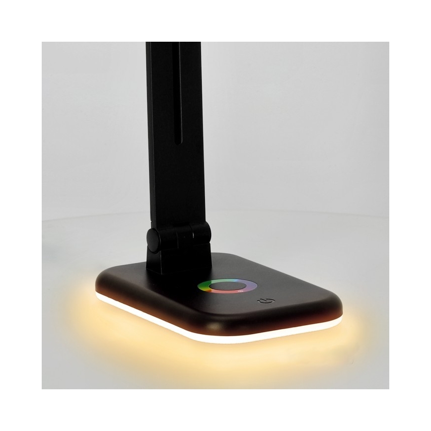 LED RGBW Stmívatelná stolní lampa NOBLITE LED/7W/5V 3000/4000/6500K černá