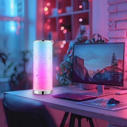 LED RGBW Stmívatelná stolní lampa STELLA MINI LED/5W/5V + dálkové ovládání