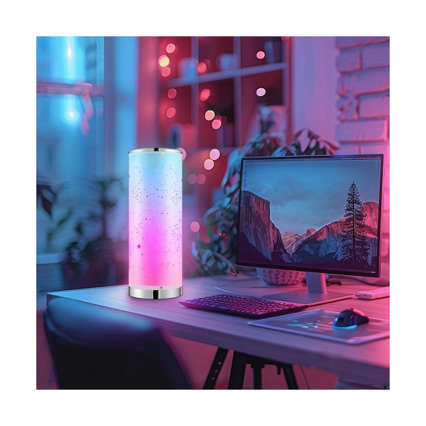 LED RGBW Stmívatelná stolní lampa STELLA MINI LED/5W/5V + dálkové ovládání