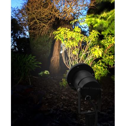 LED RGBW Stmívatelná venkovní lampa BLAKE 1xGU10/6W/230V IP65 + dálkové ovládání