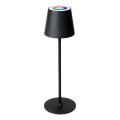LED RGBW Stmívatelná venkovní nabíjecí lampa LED/1,5W/4000 mAh 3000K IP44 černá