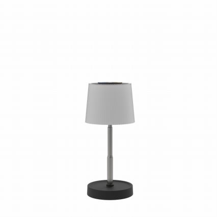 LED RGBW Stmívatelná venkovní nabíjecí stolní lampa LED/2W/5V IP44 1200 mAh šedá