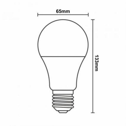 LED RGBW Stmívatelná žárovka A60 E27/15W/230V 2700-6500K Wi-Fi Tuya