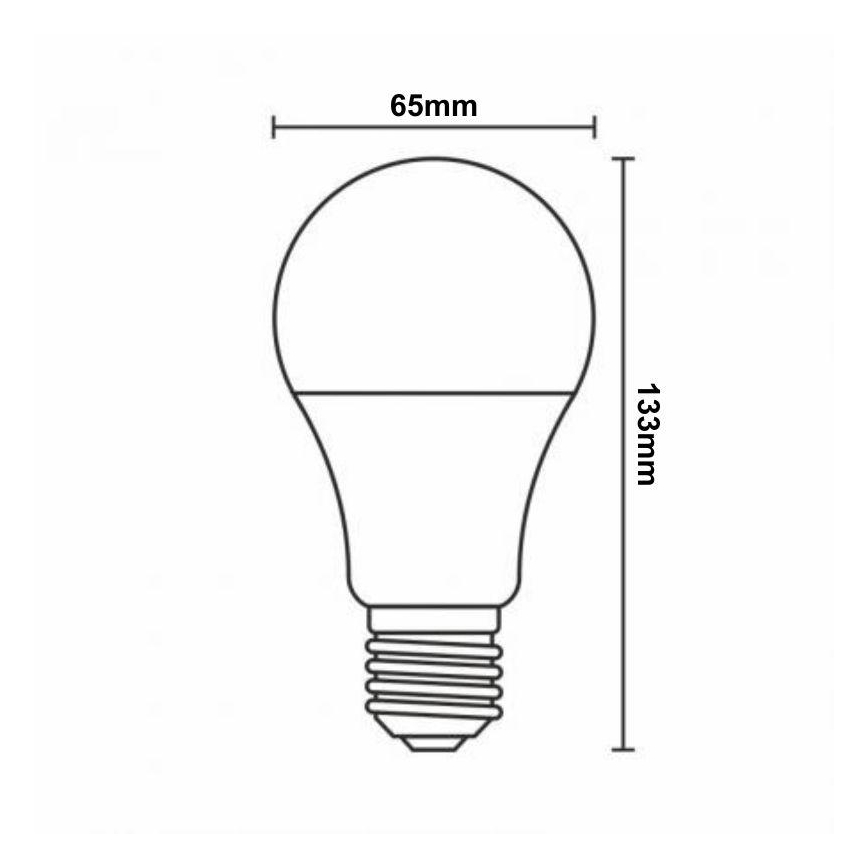 LED RGBW Stmívatelná žárovka A60 E27/15W/230V 2700-6500K Wi-Fi Tuya