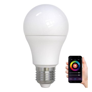 LED RGBW Stmívatelná žárovka A60 E27/9W/230V 2700-6500K Wi-Fi Tuya