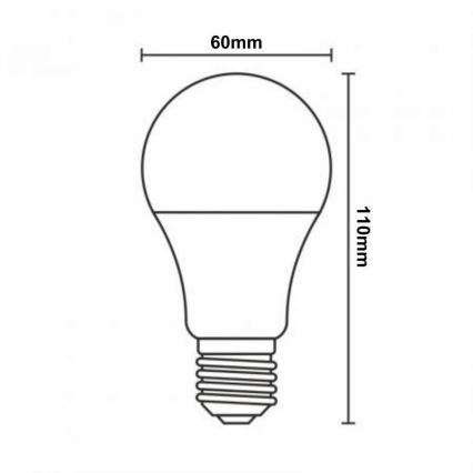 LED RGBW Stmívatelná žárovka A60 E27/9W/230V 2700-6500K Wi-Fi Tuya