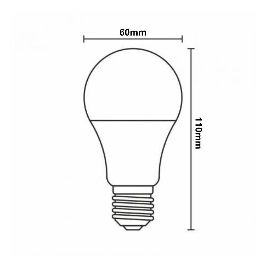LED RGBW Stmívatelná žárovka A60 E27/9W/230V 2700-6500K Wi-Fi Tuya