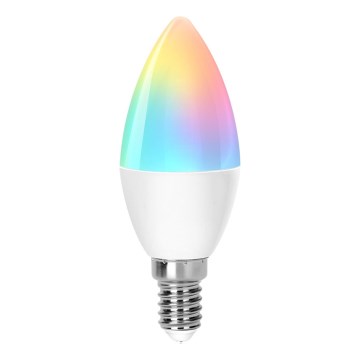 LED RGBW Stmívatelná žárovka C37 E14/4,9W/230V 2700-6500K - Aigostar