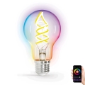 LED RGBW Stmívatelná žárovka FILAMENT A60 E27/4,9W/230V 2700K Wi-Fi - Aigostar