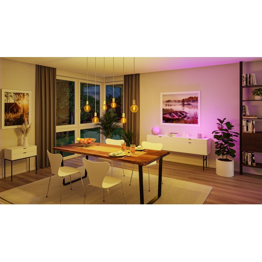 LED RGBW Stmívatelná žárovka FILAMENT E27/6,3W/230V 2200-6500K - Paulmann 29156