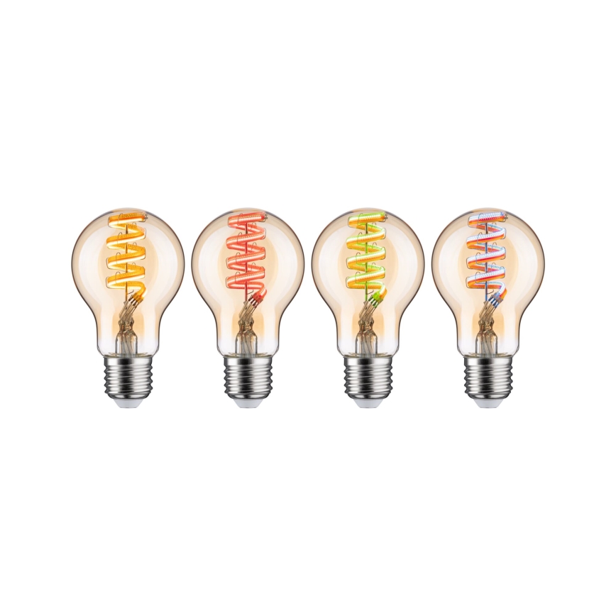 LED RGBW Stmívatelná žárovka FILAMENT E27/6,3W/230V 2200-6500K - Paulmann 29156