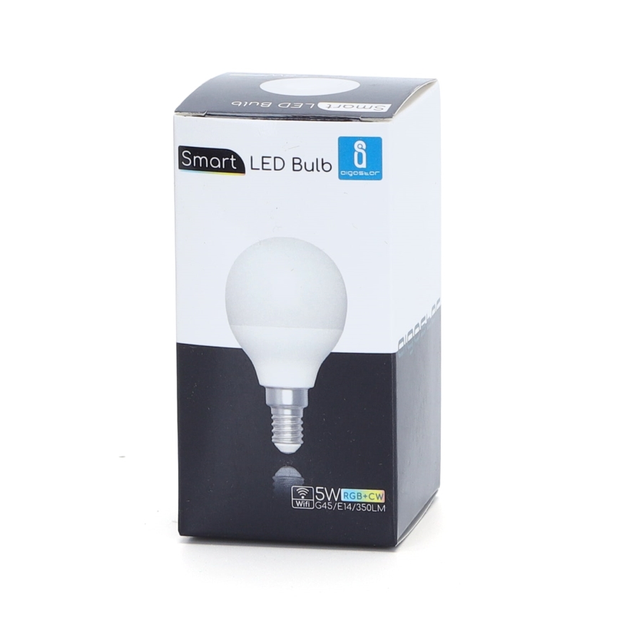 LED RGBW Stmívatelná žárovka G45 E14/5W/230V 3000-6500K Wi-Fi - Aigostar