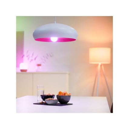 LED RGBW Stmívatelná žárovka G95 E27/11W/230V 2200-6500K CRI 90 Wi-Fi - WiZ