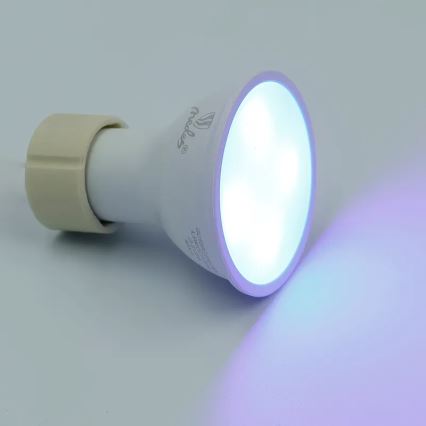 LED RGBW Stmívatelná žárovka GU10/4,5W/230V 2700-6500K Wi-Fi Tuya