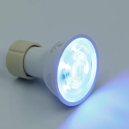 LED RGBW Stmívatelná žárovka GU10/4,5W/230V 2700-6500K Wi-Fi Tuya