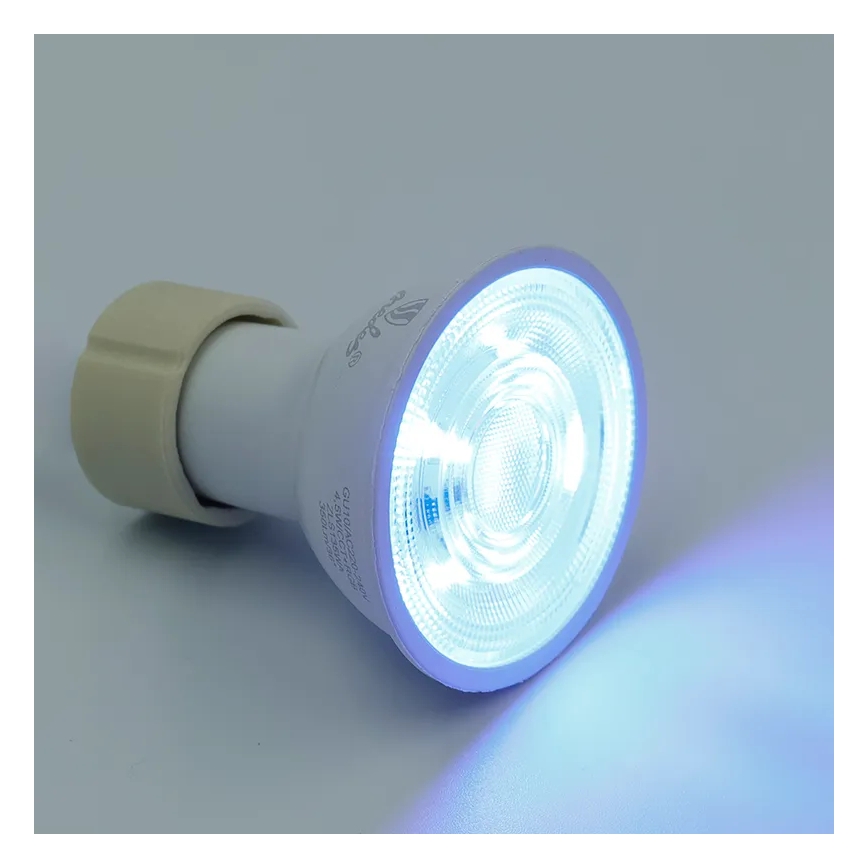 LED RGBW Stmívatelná žárovka GU10/4,5W/230V 2700-6500K Wi-Fi Tuya