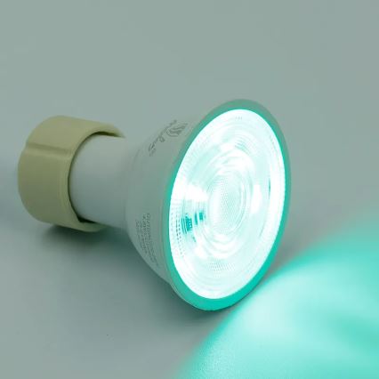 LED RGBW Stmívatelná žárovka GU10/4,5W/230V 2700-6500K Wi-Fi Tuya