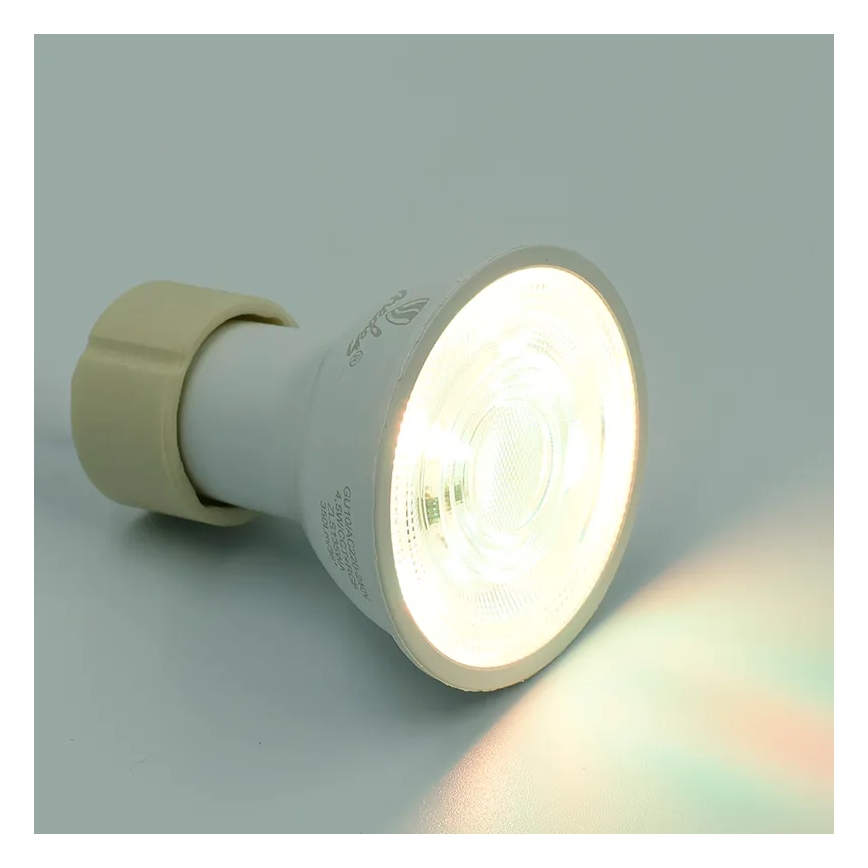LED RGBW Stmívatelná žárovka GU10/4,5W/230V 2700-6500K Wi-Fi Tuya