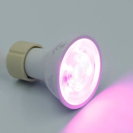 LED RGBW Stmívatelná žárovka GU10/4,5W/230V 2700-6500K Wi-Fi Tuya