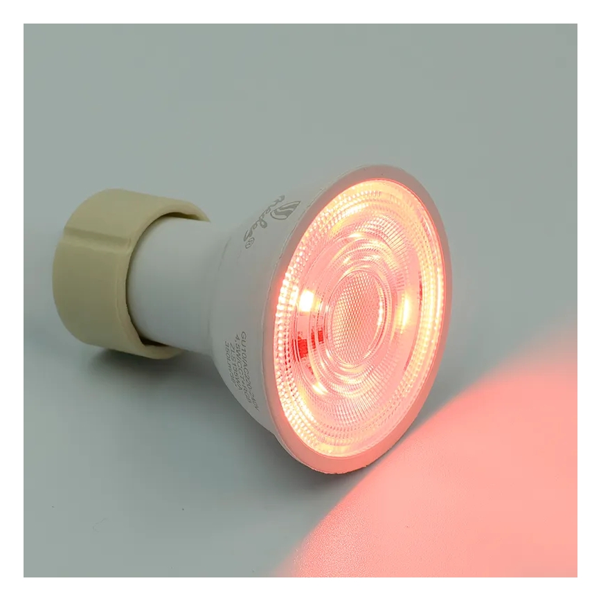 LED RGBW Stmívatelná žárovka GU10/4,5W/230V 2700-6500K Wi-Fi Tuya