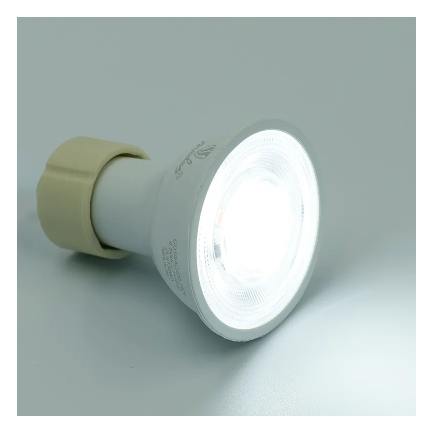 LED RGBW Stmívatelná žárovka GU10/4,5W/230V 2700-6500K Wi-Fi Tuya