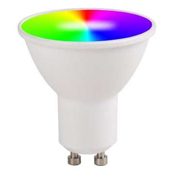 LED RGBW Stmívatelná žárovka GU10/5,5W/230V 3000-6500K Wi-Fi