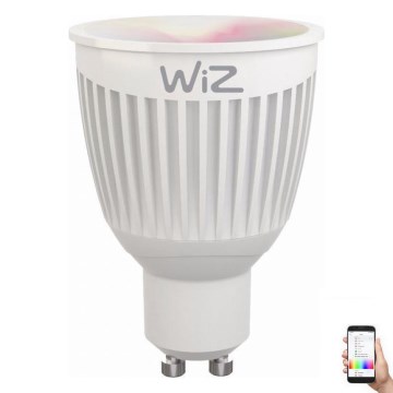 LED RGBW Stmívatelná žárovka GU10/6,5W/230V 2200-6500K Wi-Fi - WiZ